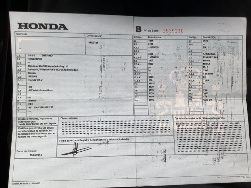Honda CR-V 1.6 DTEC Elegance 2WD 2014 – снимка 16