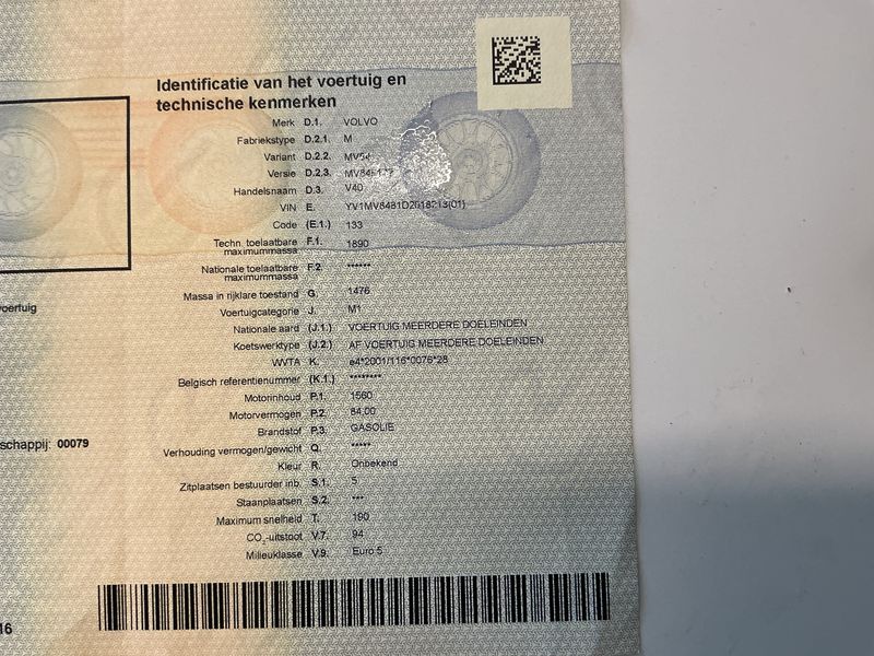 Volvo V40 1.6 D2 Kinetic 2012 – снимка 5