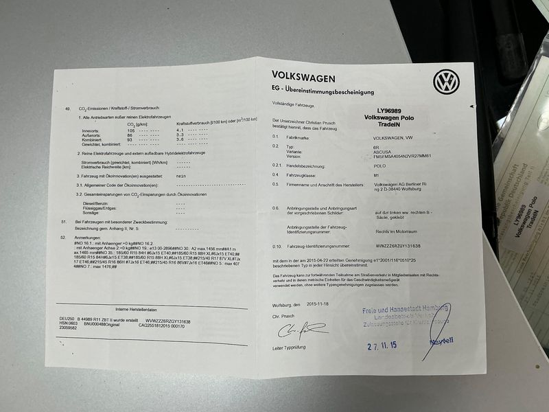 Volkswagen Polo 1.4 TDI Trendline BlueMotion Tech 2015 – снимка 21