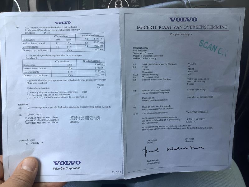 Volvo V40 1.6 D2 Kinetic 2013 – снимка 21