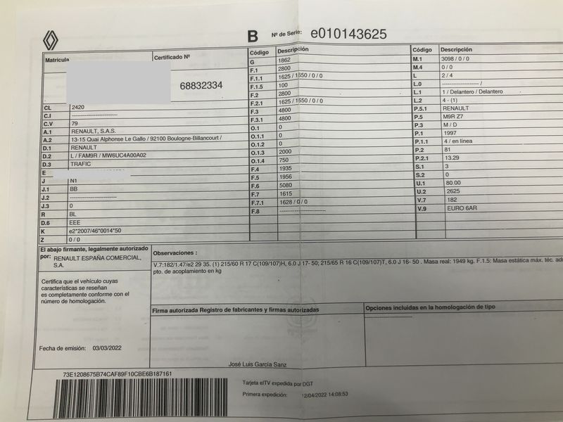 Renault Trafic 2.0 BLUE dCi L1H1 2,8t Komfort 2022 – снимка 21