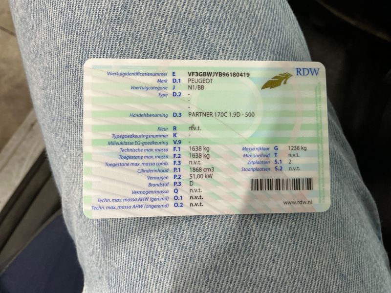 Peugeot Partner 1.9 Diesel 170 C Komfort Kasten 2005 – снимка 5