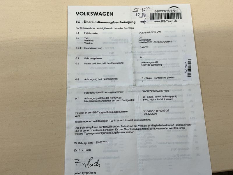 Volkswagen Caddy 1.9 TDI Life Team 2010 – снимка 22