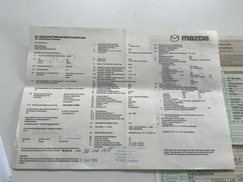 Mazda 6 2.2 Turbodiesel Sports-Line 2016 – снимка 21