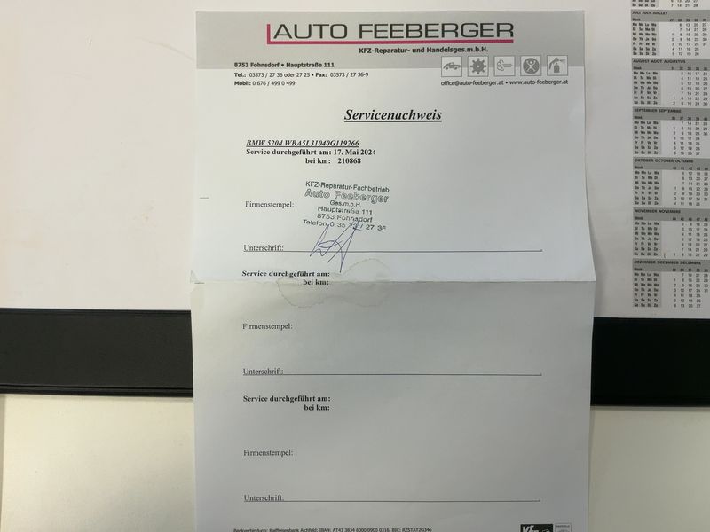 BMW 5er 520d 2015 – снимка 21