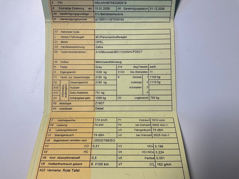 Opel Zafira 1.9 CDTI Edition 2008 – снимка 5