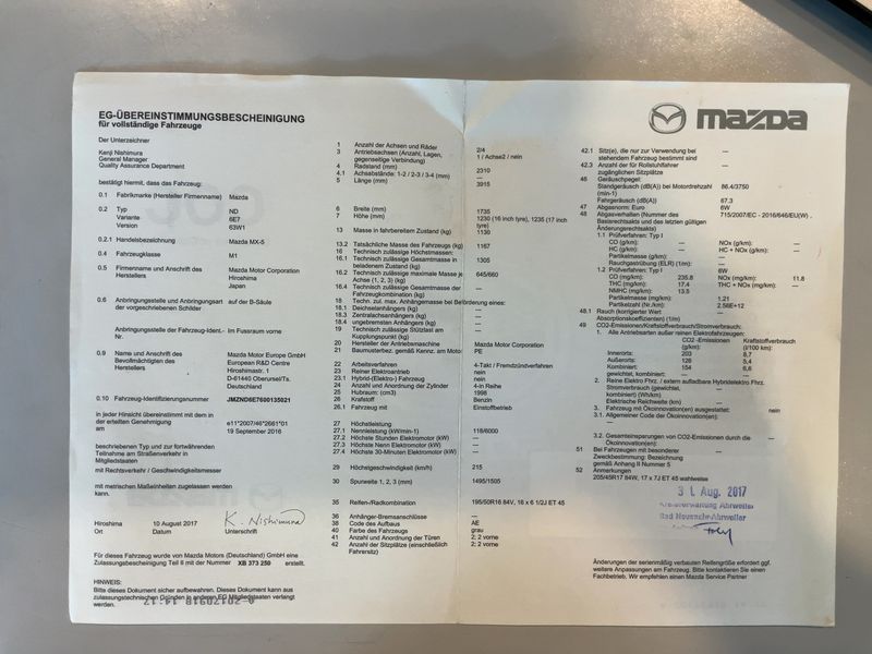 Mazda MX-5 2.0 Sports-Line RF 2017 – снимка 22