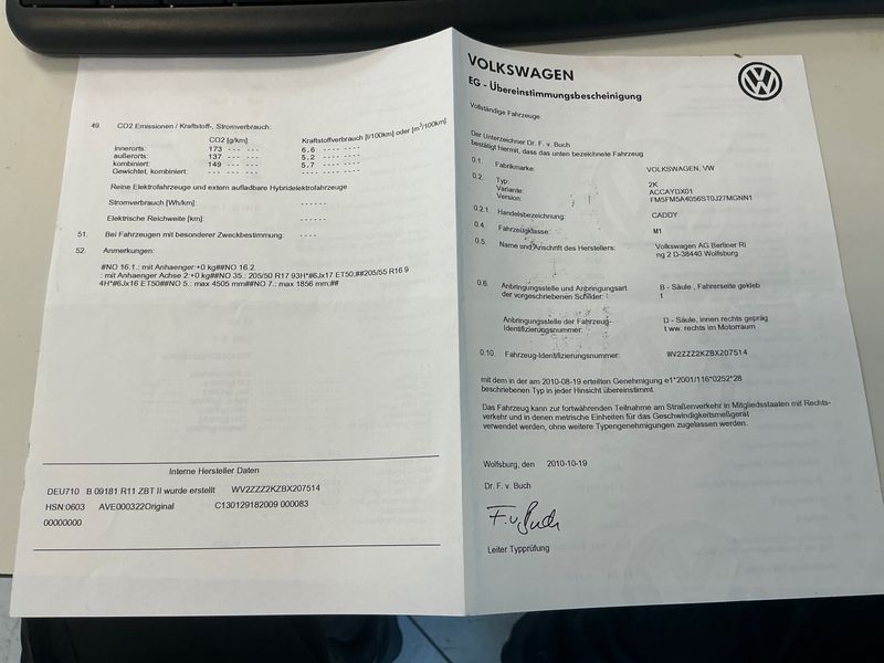 Volkswagen Caddy 1.6 TDI Trendline 2010 – снимка 21