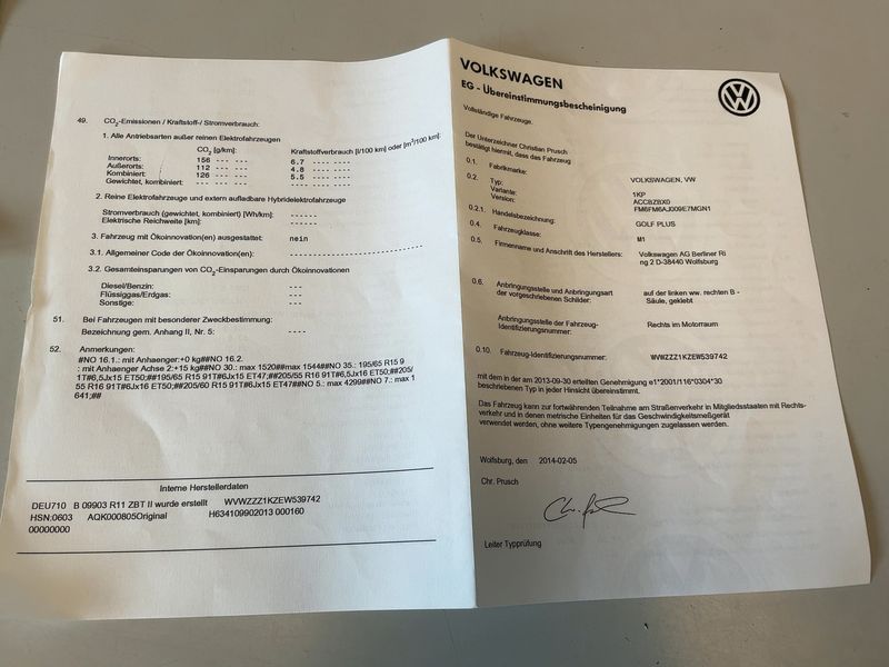 Volkswagen Golf VI Plus 1.2 TSI Life BlueMotion Tech 2014 – снимка 21