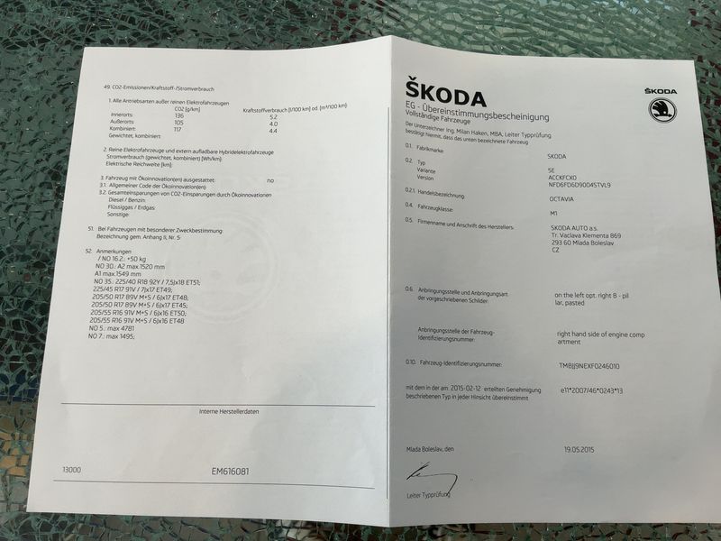 Skoda Octavia 2.0 TDI Elegance 2015 – снимка 22