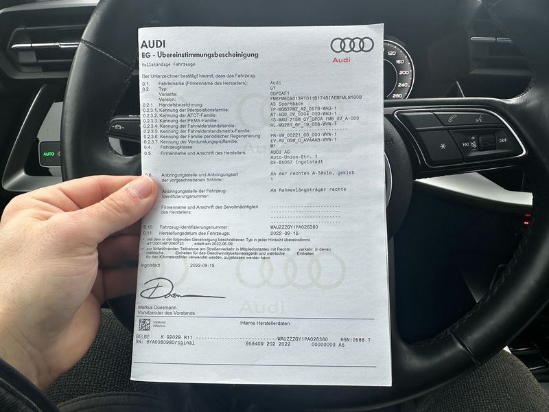 Audi A3 Sportback 35 TFSI ACT advanced 2022 – снимка 17