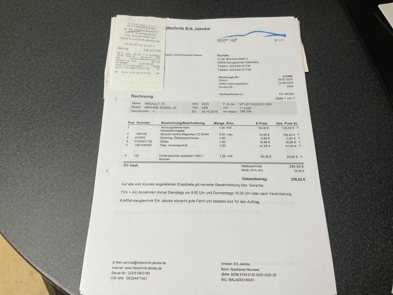 Renault Grand Scenic 1.6 dCi BOSE Edition 2015 – снимка на щета
