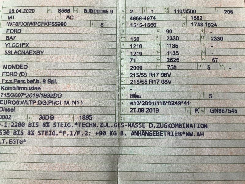 Ford Mondeo 2.0 TDCi EcoBlue Titanium 2020 – снимка 20