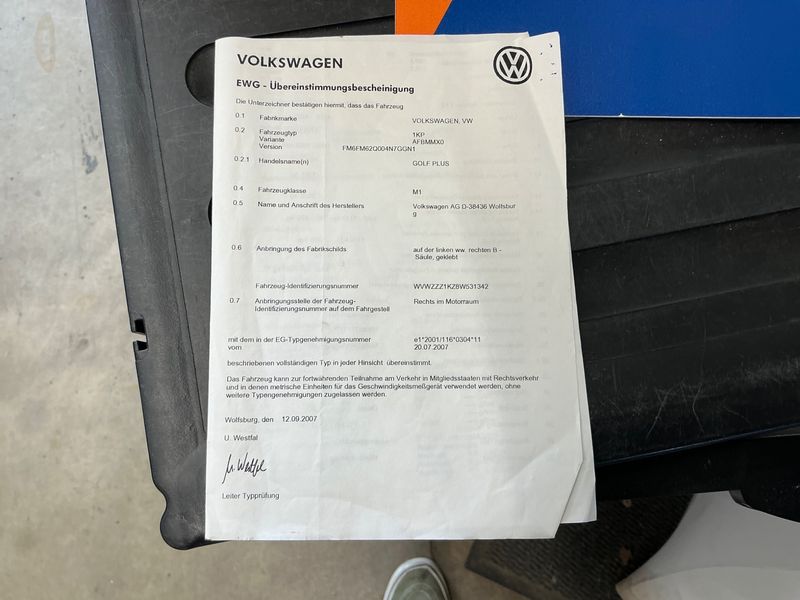 Volkswagen Golf V Plus 2.0 TDI Tour 2007 – снимка 6