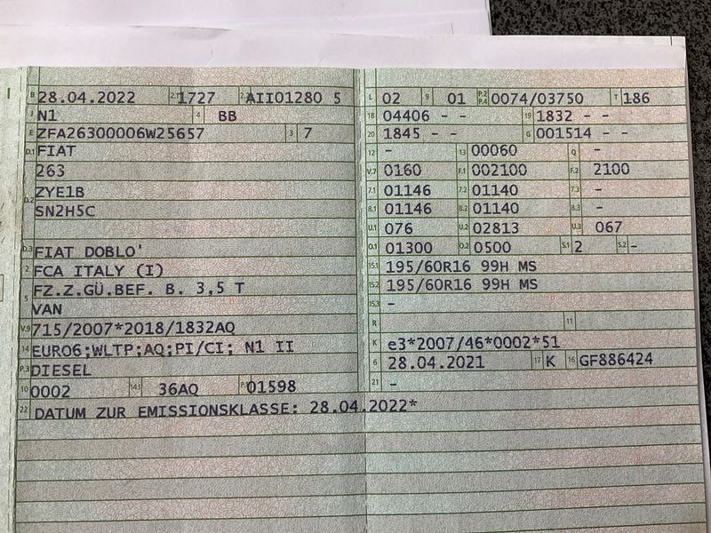 Fiat Doblo 1.6 JTDM SX Kasten 2022 – снимка 20