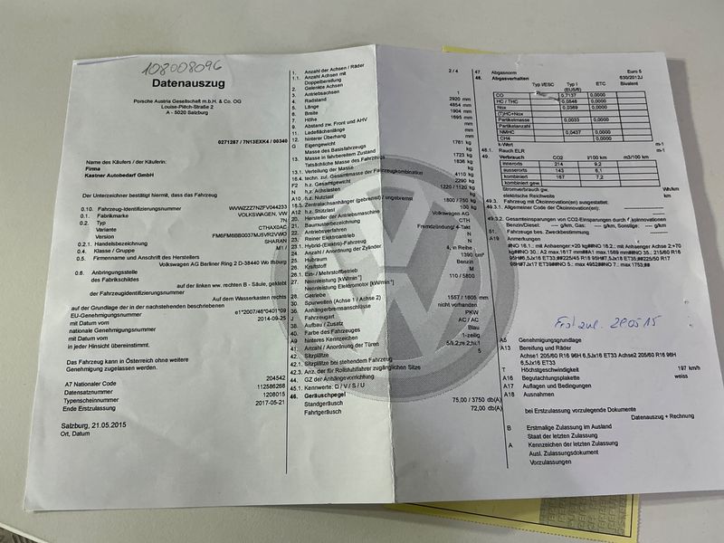 Volkswagen Sharan 1.4 TSI Karat BlueMotion Tech 2015 – снимка 22