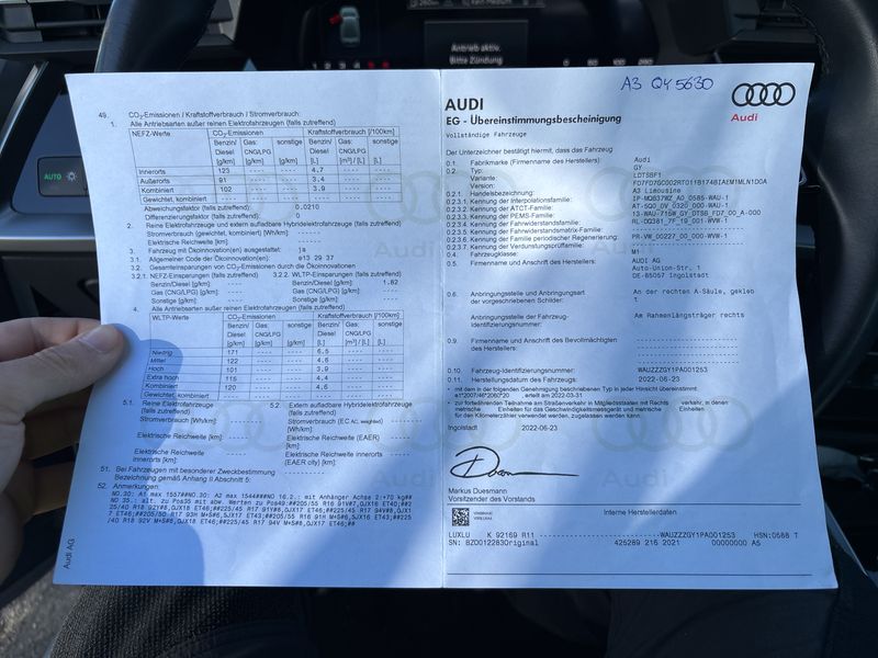 Audi A3 Limousine 30 TDI S line 2022 – снимка 16