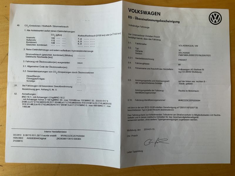 Volkswagen Passat 1.4 TSI Comfortline BlueMotion Tech 2014 – снимка 21