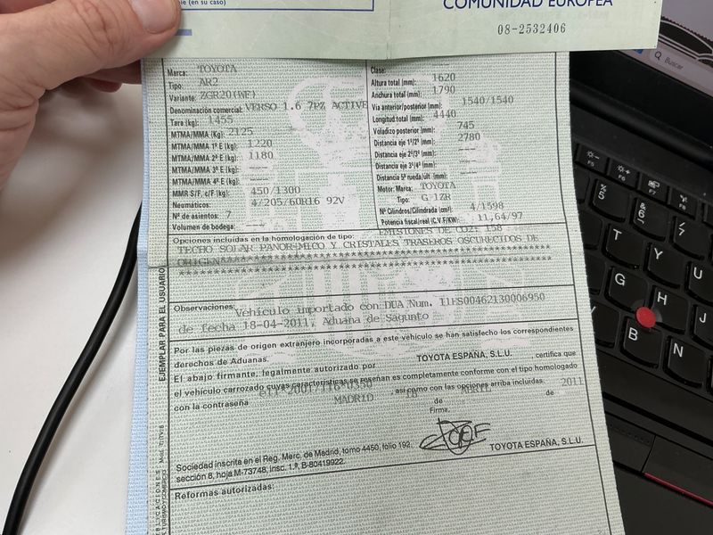 Toyota Verso 1.6 Active 2011 – снимка 6