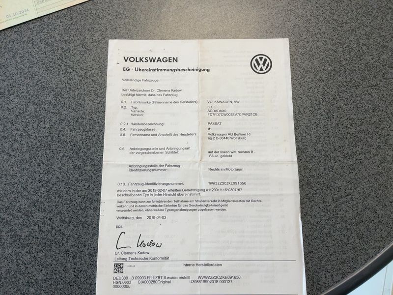 Volkswagen Passat 1.5 TSI ACT Comfortline BlueMotion Tech 2019 – снимка 21