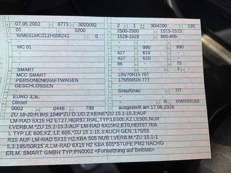 Smart fortwo 0.8 CDI Passion 2002 – снимка 5