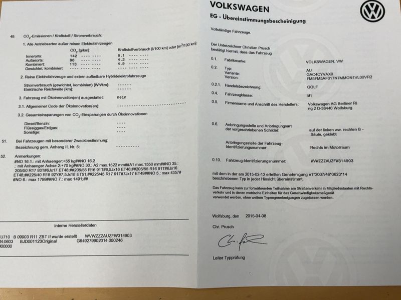 Volkswagen Golf VII 1.2 TSI Lounge BlueMotion Tech 2015 – снимка 21