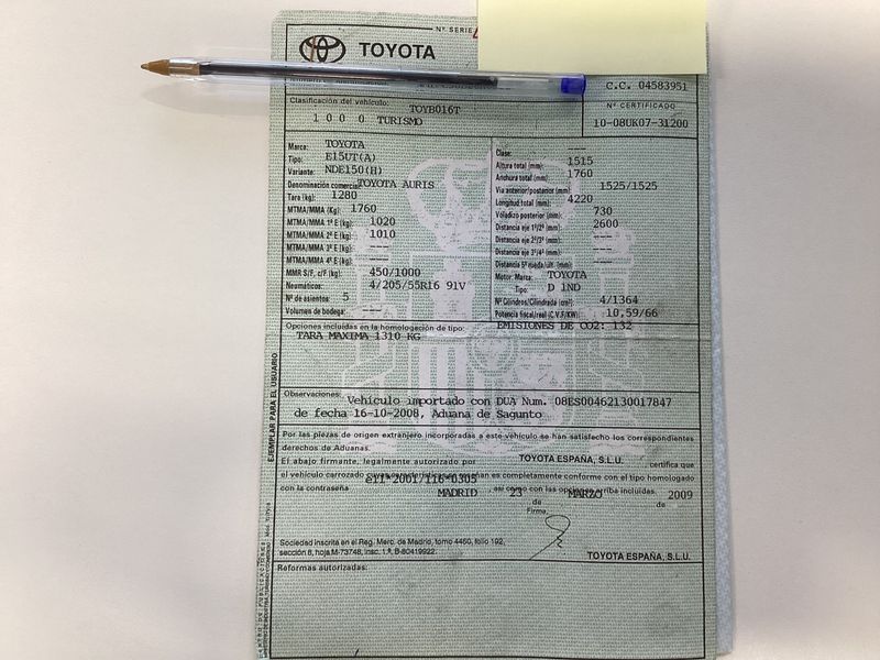 Toyota Auris 1.4 Turbodiesel Luna+ 2009 – снимка 6