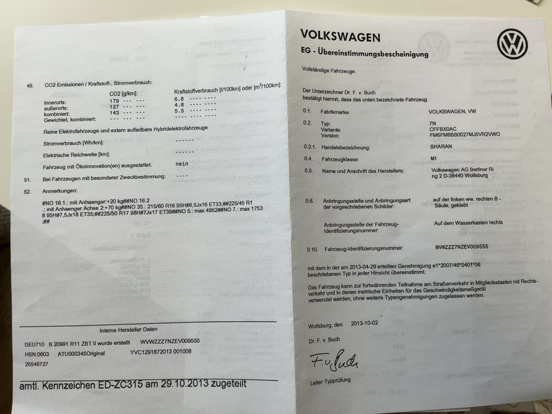 Volkswagen Sharan 2.0 TDI Life BlueMotion Tech 2013 – снимка 22