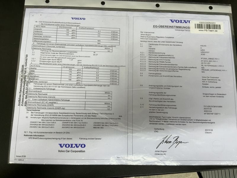 Volvo XC60 2.0 B5 Diesel Mild-Hybrid Inscription AWD 2021 – снимка 22