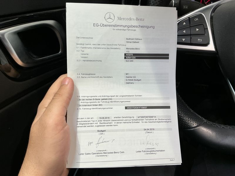 Mercedes-Benz SLC-Klasse SLC 200 CGI 2019 – снимка 22