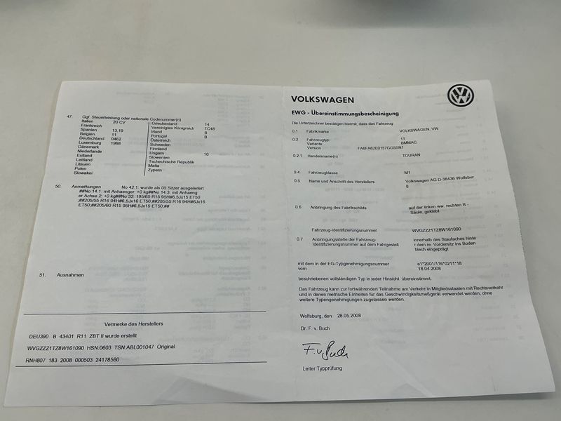 Volkswagen Touran 2.0 TDI United 2008 – снимка 6