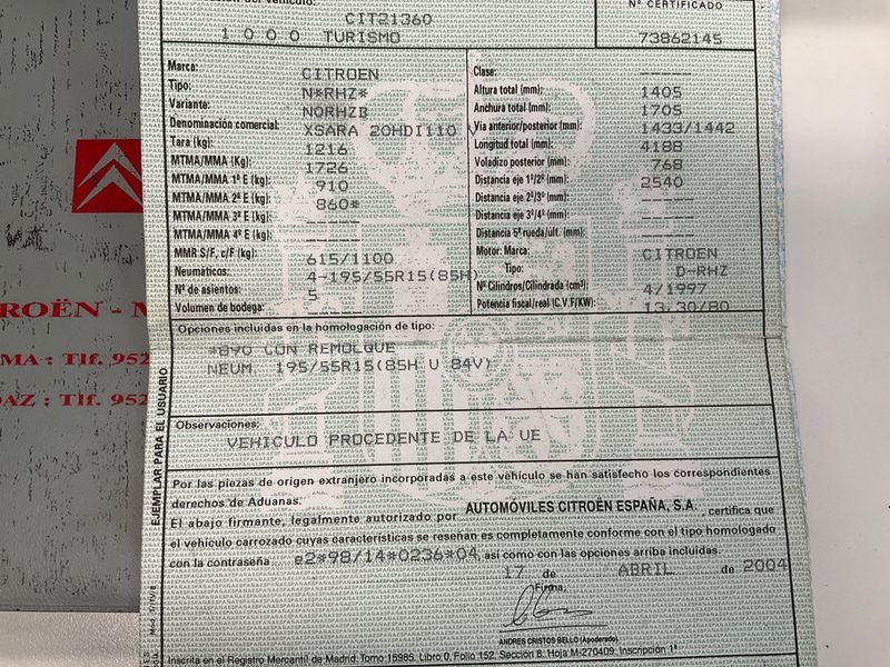 Citroen Xsara 2.0 HDi VTS 2004 – снимка 6