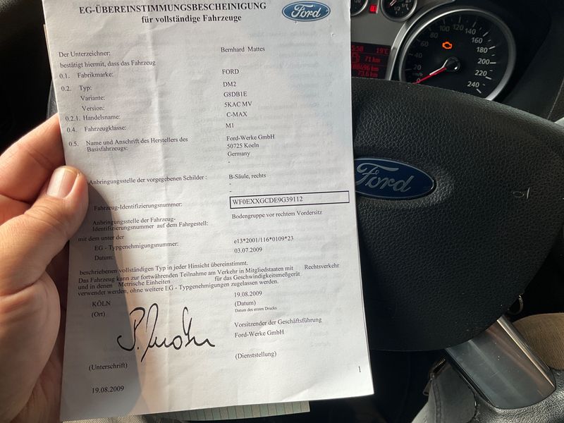 Ford C-Max 1.6 TDCi Titanium 2009 – снимка 6