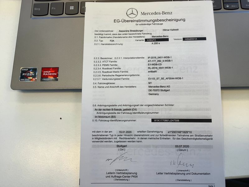 Mercedes-Benz A-Klasse A 250e AMG Line 2020 – снимка 22