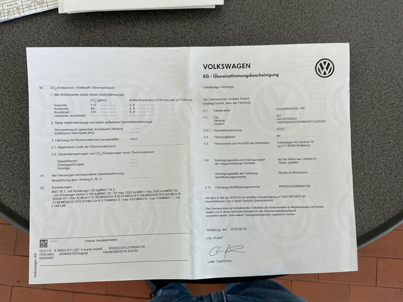 Volkswagen Golf VII 1.6 TDI Allstar BlueMotion Tech 2016 – снимка 21