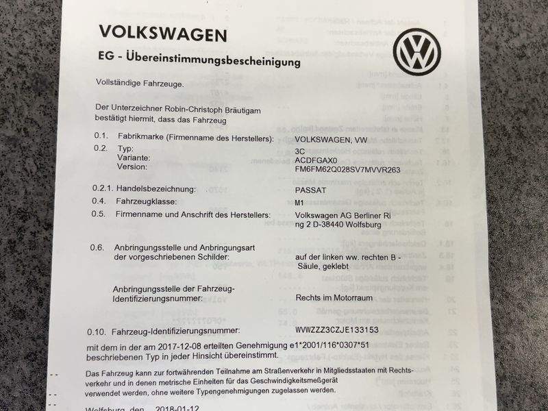 Volkswagen Passat 2.0 TDI Comfortline BlueMotion Tech 2018 – снимка 22