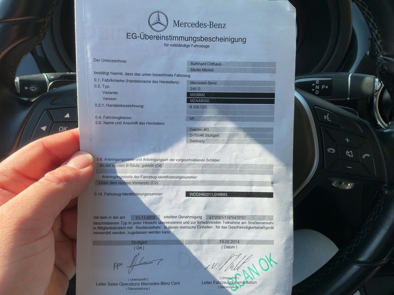 Mercedes-Benz B-Klasse B 200 CDI Standard 2014 – снимка 22