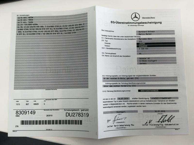 Mercedes-Benz E-Klasse E 220 CDI BlueEfficiency Elegance 2010 – снимка 16