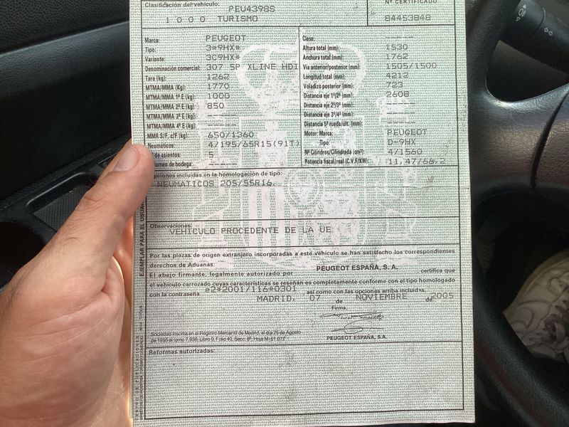 Peugeot 307 1.6 HDi X Line 2006 – снимка 6