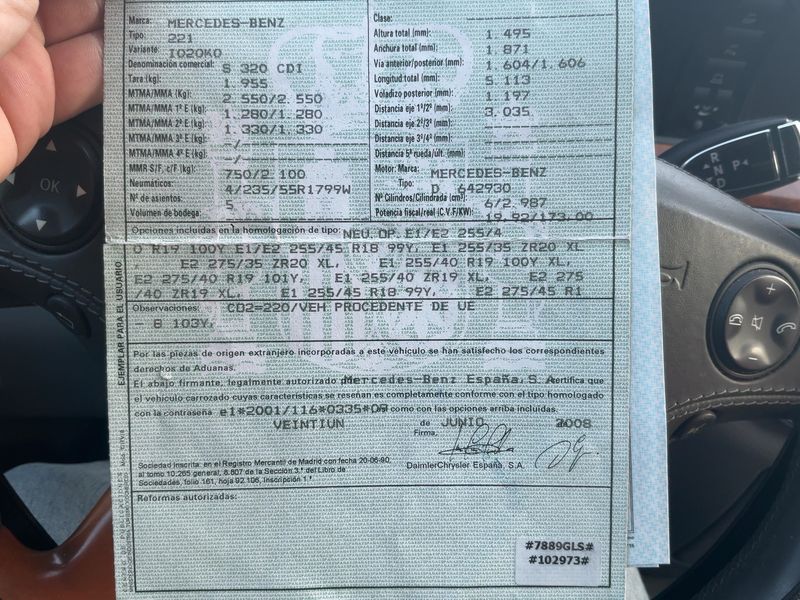 Mercedes-Benz S-Klasse S 320 CDI 2009 – снимка 21