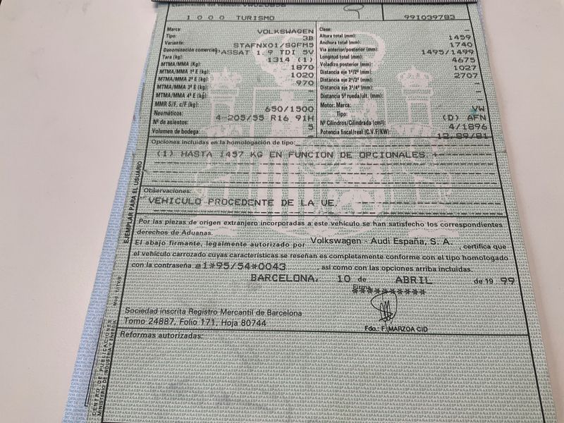 Volkswagen Passat 1.9 TDI Trendline 1999 – снимка 6
