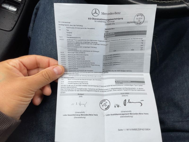 Mercedes-Benz Vito 119 CDI RWD lang 2023 – снимка 22