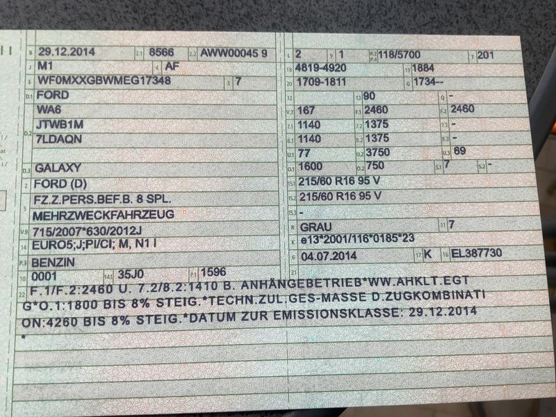 Ford Galaxy 1.6 EcoBoost Business Edition 2014 – снимка 20