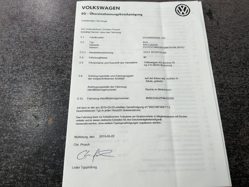 Volkswagen Golf VII Sportsvan 1.4 TSI Lounge BlueMotion Tech 2015 – снимка 21