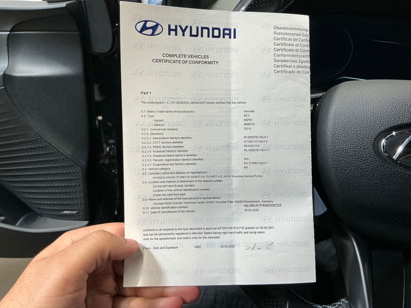 Hyundai i20 1.6 T-GDI N Performance 2022 – снимка 22