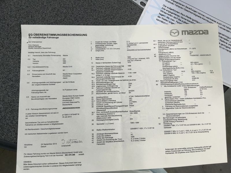 Mazda CX-5 2.2 Turbodiesel Sports-Line AWD 2013 – снимка 22