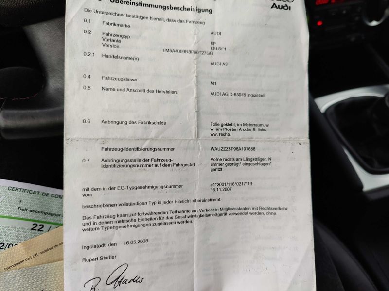 Audi A3 1.9 TDI S line Sportpaket plus 2008 – снимка 17