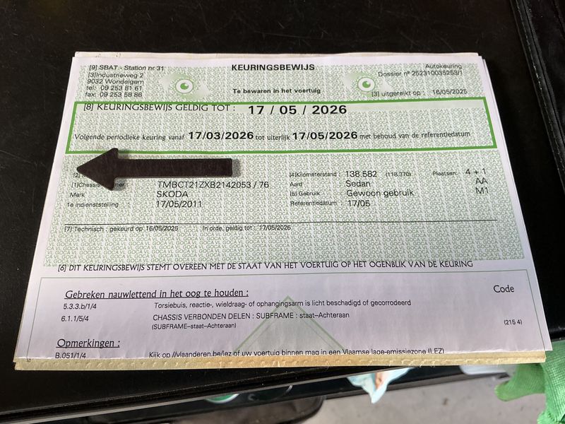 Skoda Octavia 1.6 TDI GreenLine 2011 – снимка на щета