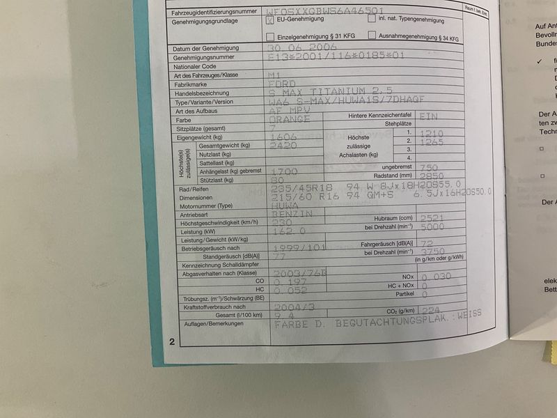 Ford S-Max 2.5 Titanium 2006 – снимка 20