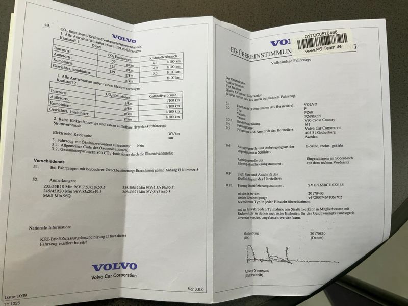 Volvo V90 Cross Country 2.0 D5 AWD 2017 – снимка 22